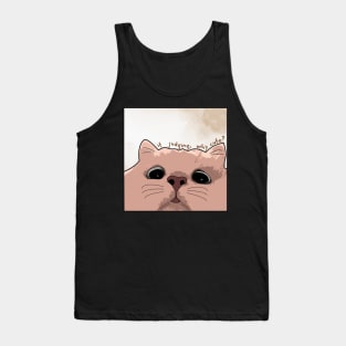 cute judging cat Tank Top